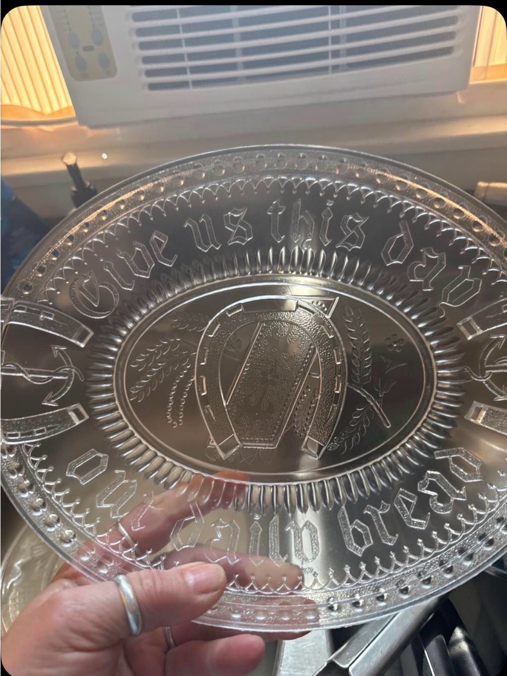"Give Us This Day Our Daily Bread" bread plate